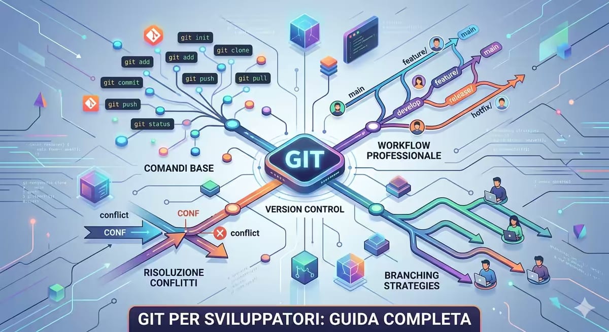 Git per sviluppatori: guida completa dai comandi base al workflow professionale