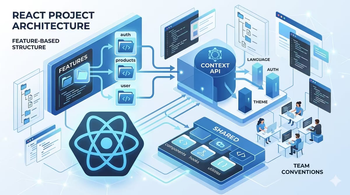 Strutturare un progetto React: architettura, convenzioni e best practice per team